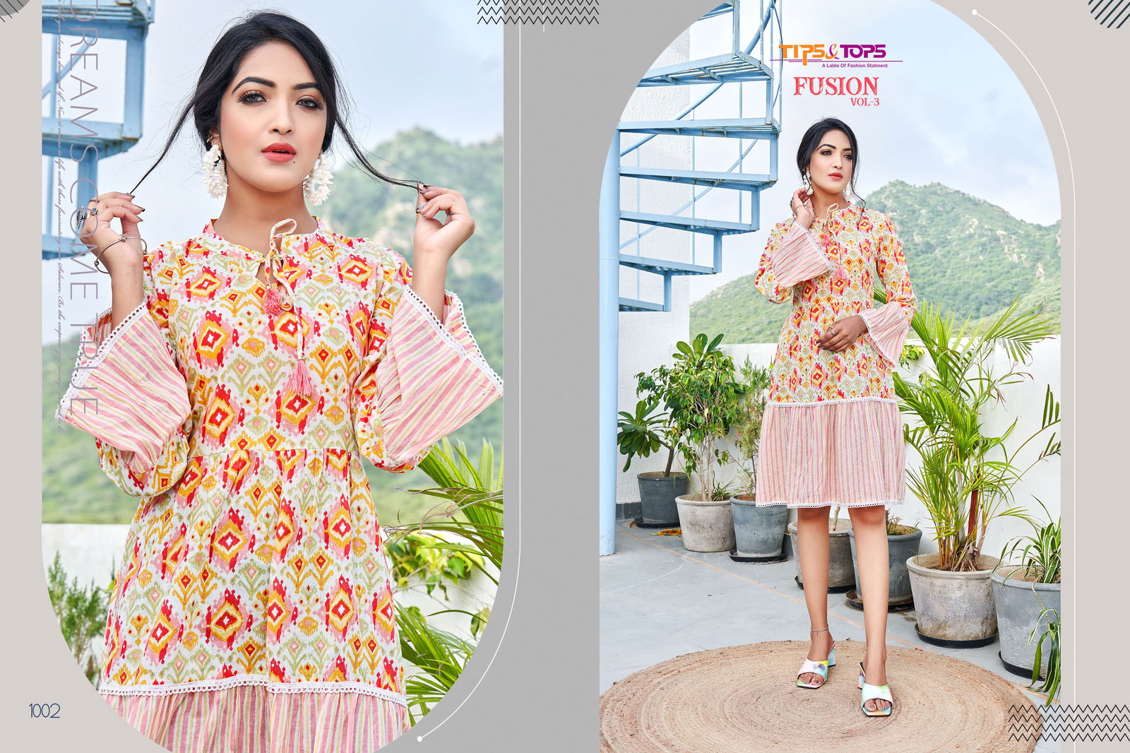 Tips And Tops Fusion Vol 3 Short Designer Kurtis Catalog
